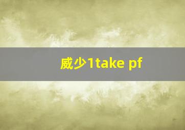 威少1take pf